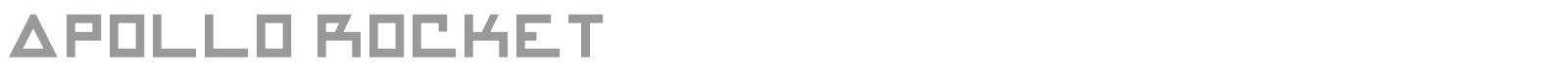 Apollo Rocket font preview